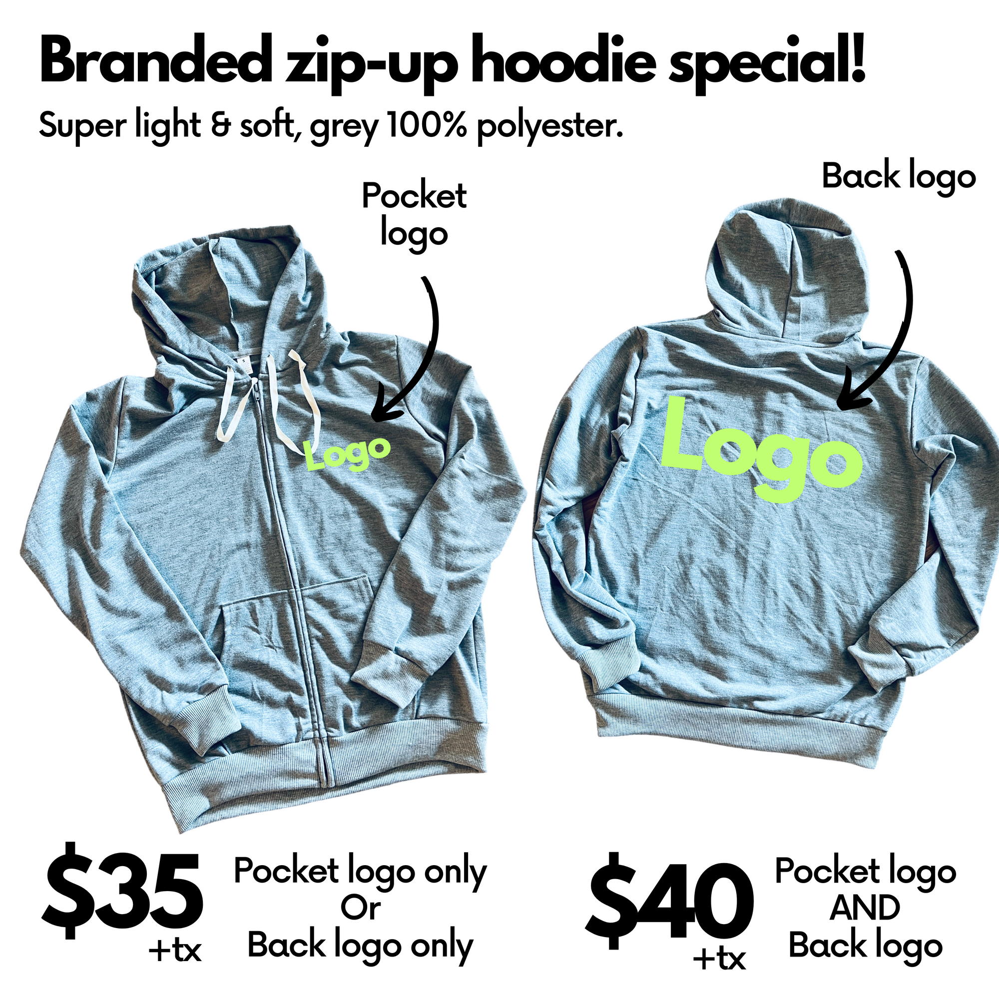 CUSTOM zip-up hoodie!