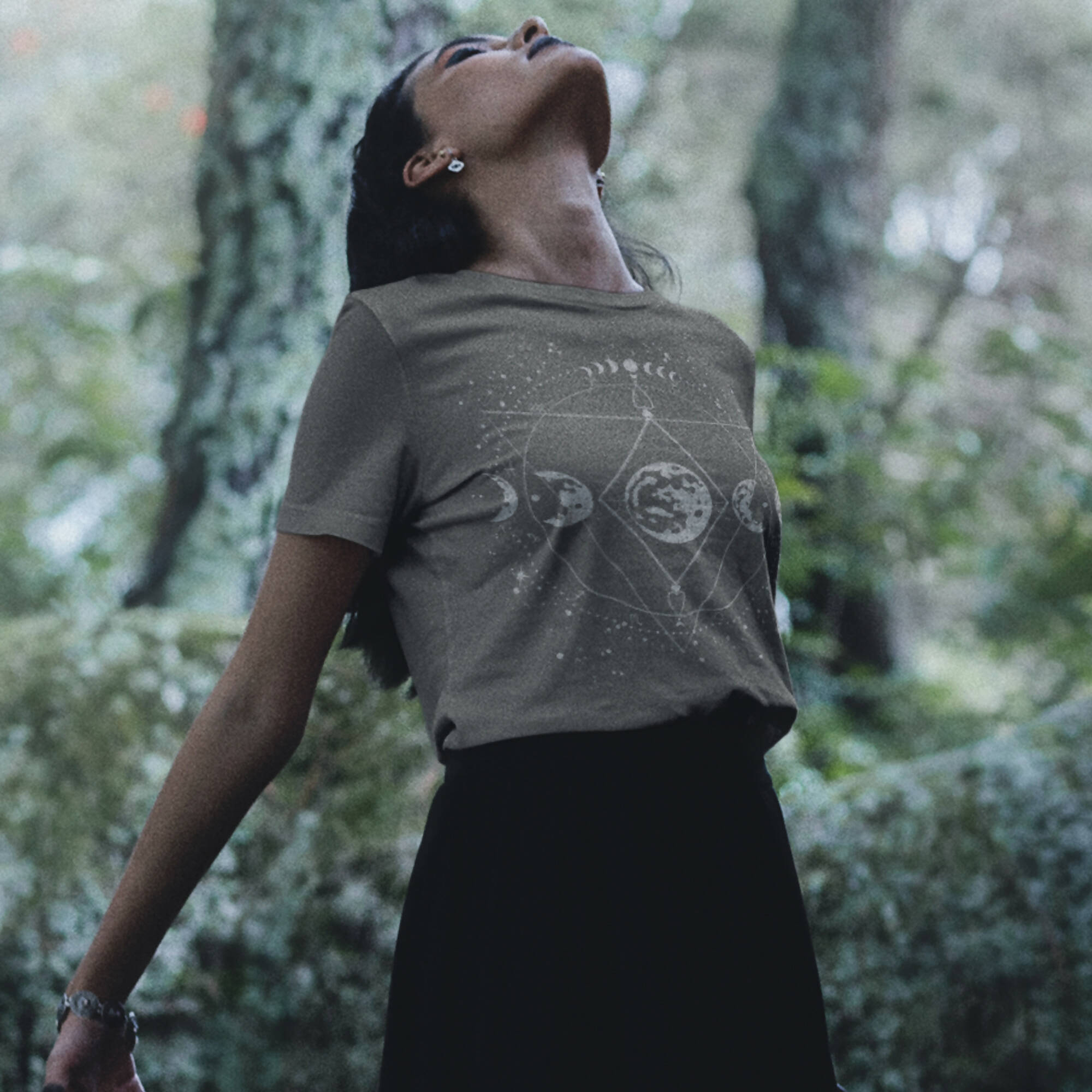 Geometric Moon Unisex Tee (Made-to-order. Delivered free within 2 weeks)