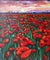 Art - Mixed Media/Oil Painting - "Fields of Poppies II"