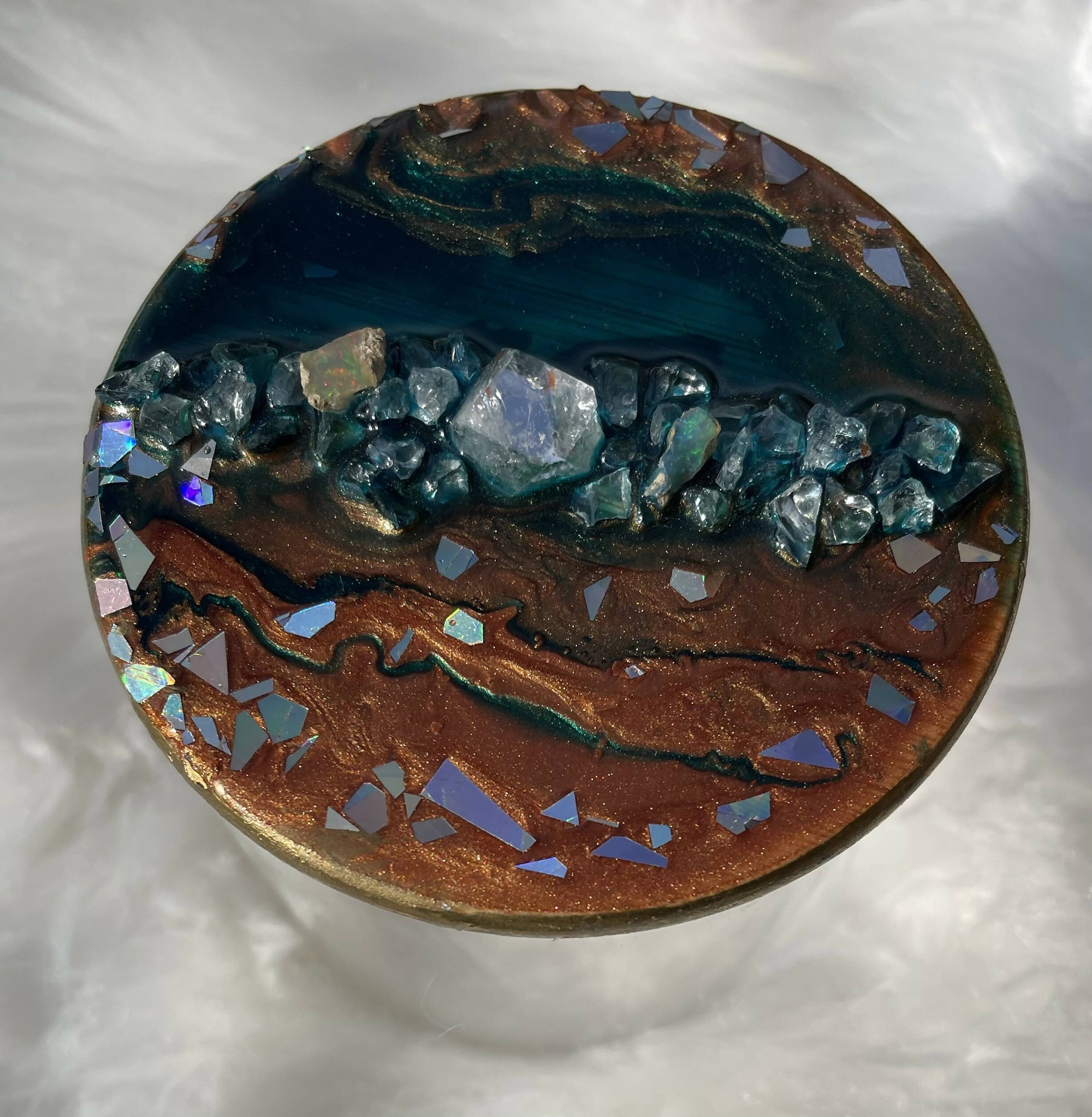 Gemstone/Resin Embellished Jar