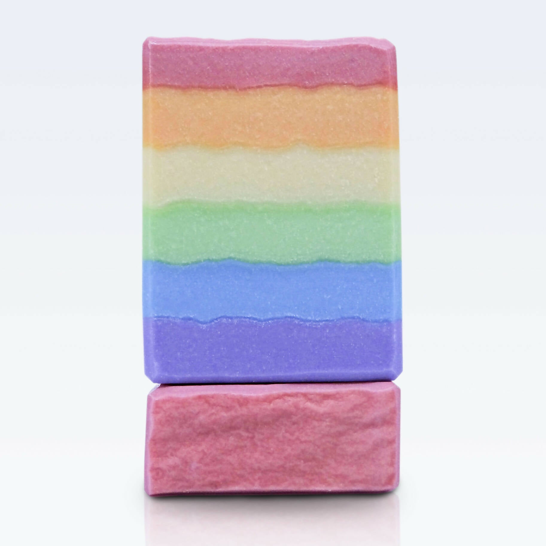 Single Rainbow unscented handmade soap
