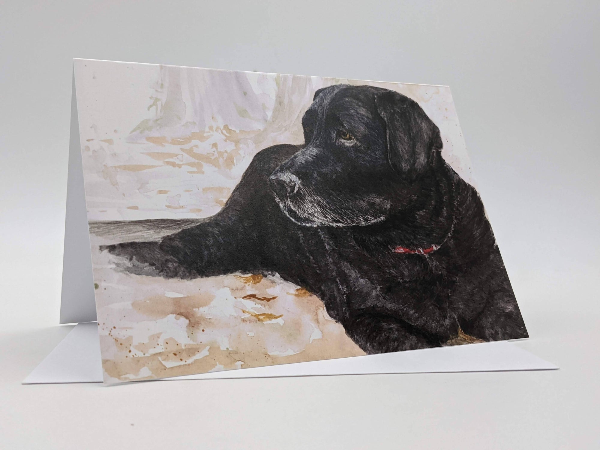 Greeting Card - Black Labrador - Dog