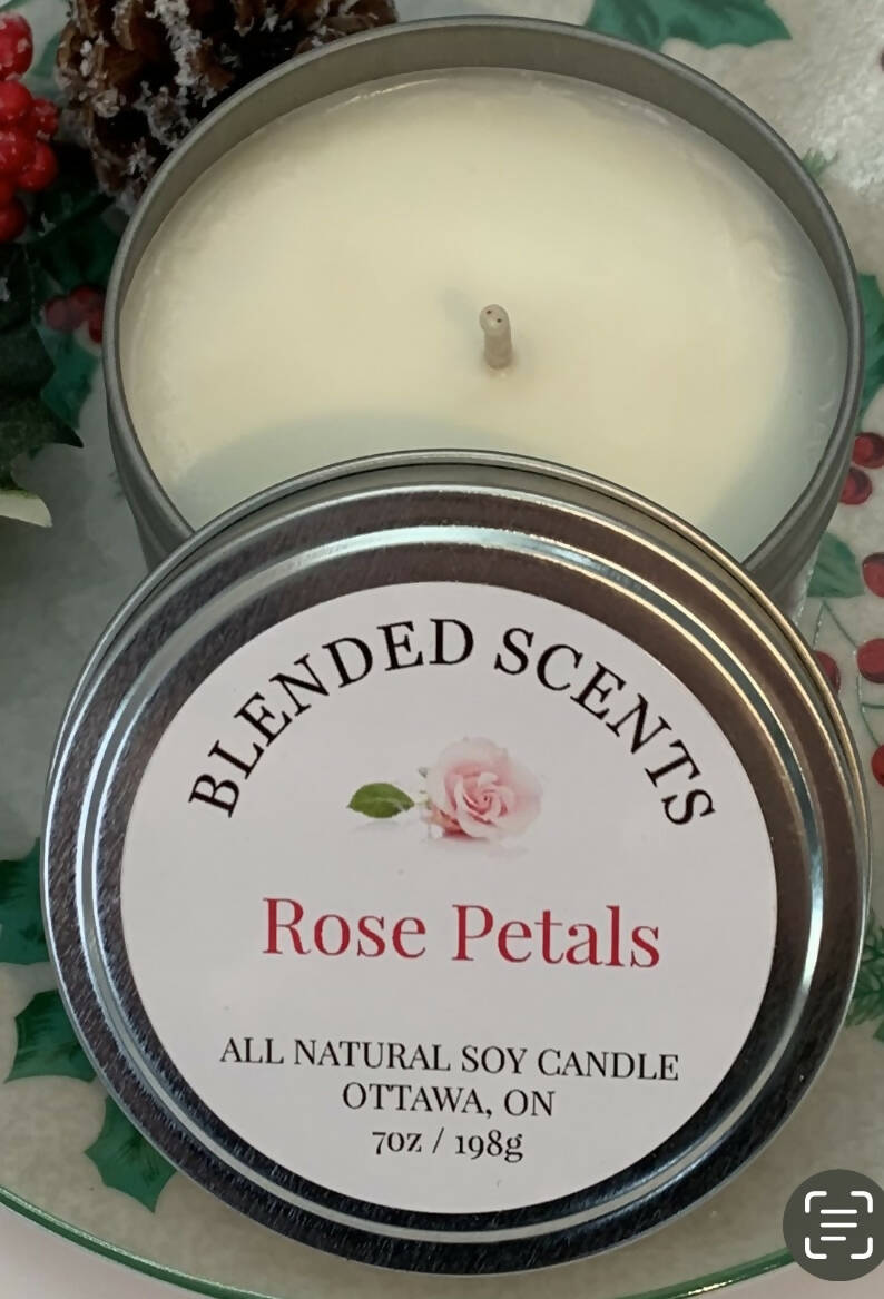 Rose Petals 100% Soy Candle