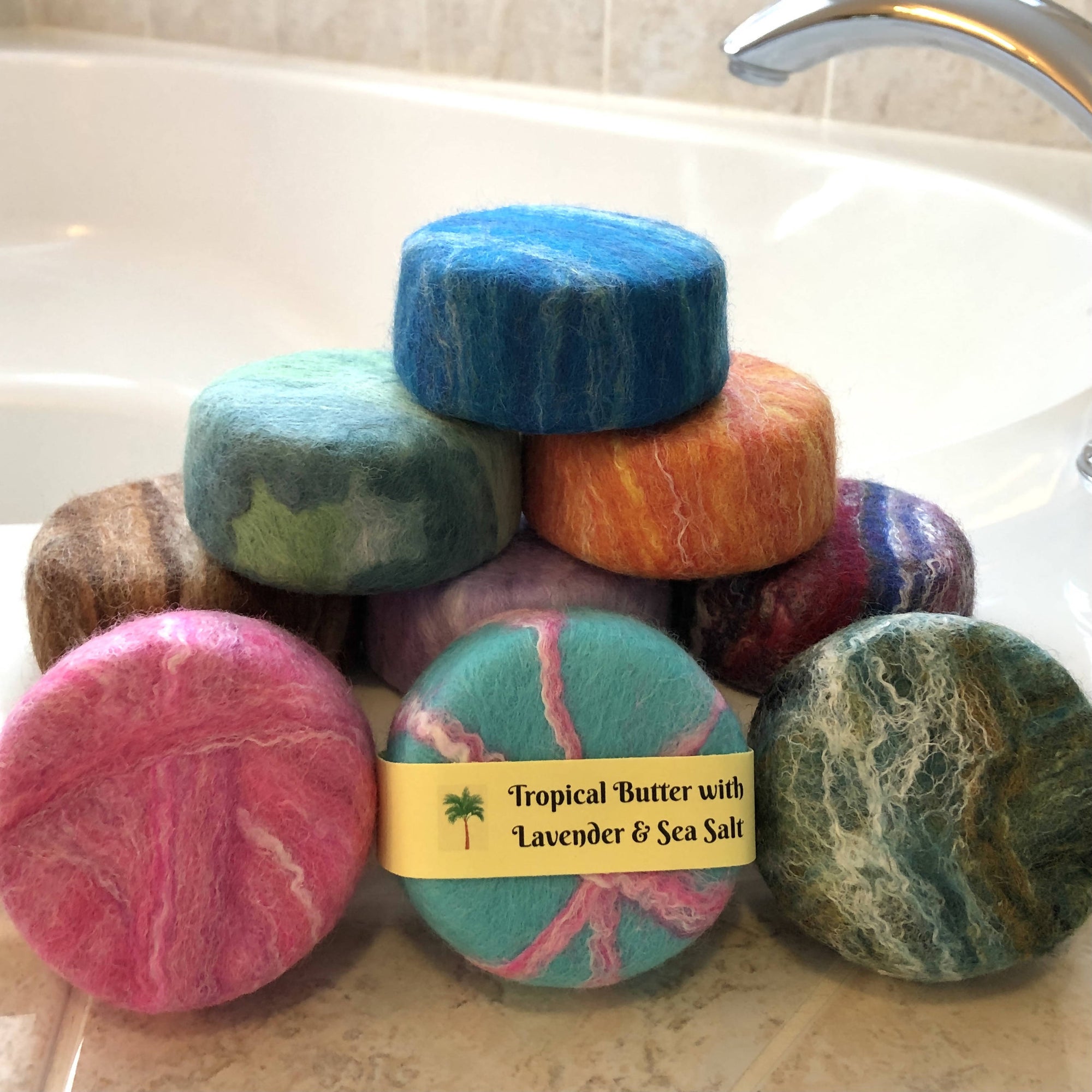Felted Tropical Butter Soap