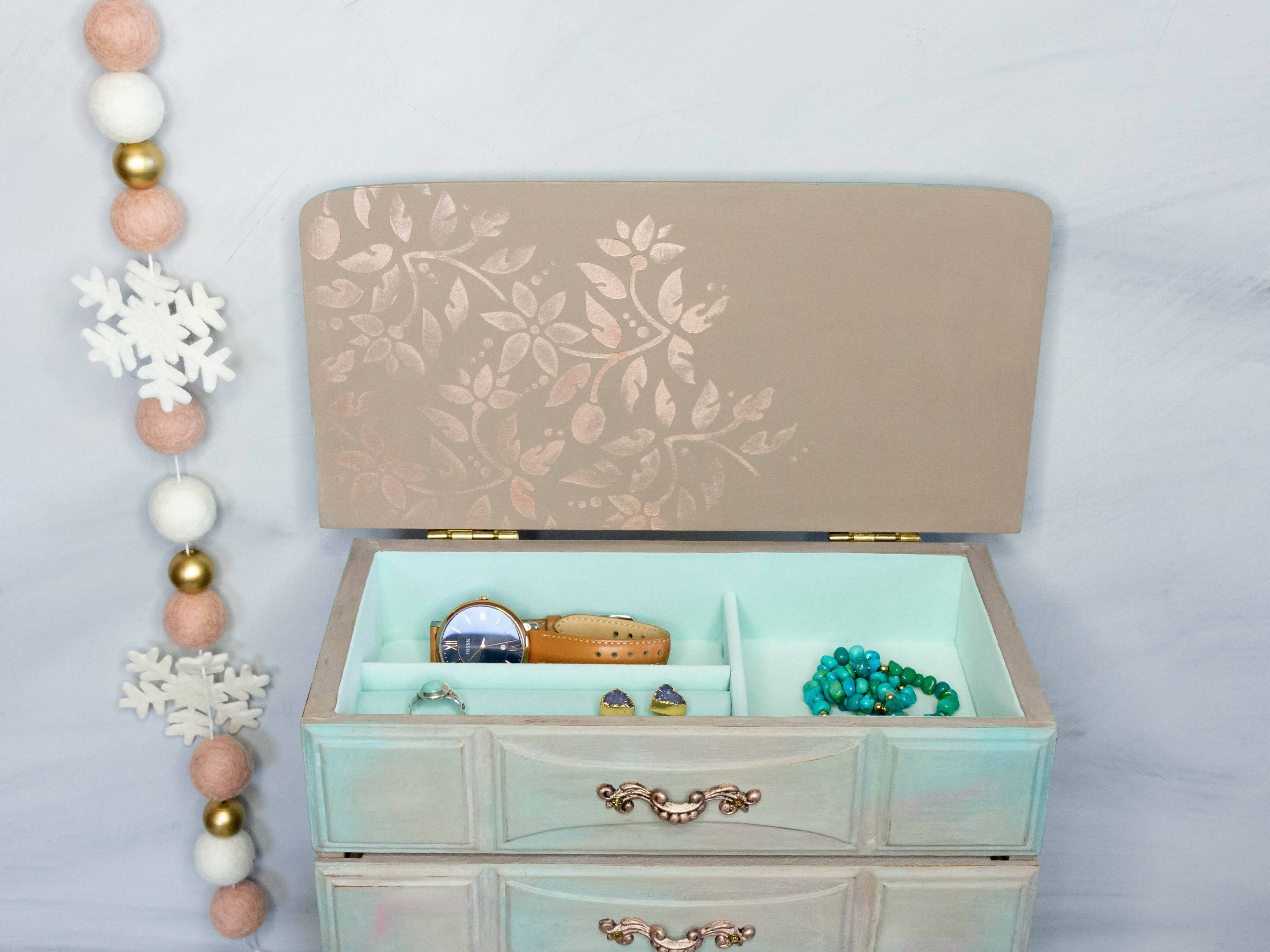 Unique Upcycled Vintage Jewelry Box, Monarch Butterfly Jewellery box -  Ottawa Artisans